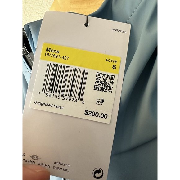 NEW Nike Jordan 23 Engineered Trench Jacket Light BLue DV7691-427 Men’s Size S - Picture 10 of 10